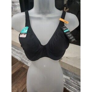 Bali Passion for Comfort Seamless Underwire Minimizer Bra 3385 Size 34DD Black
